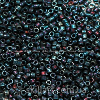 Бисер DB-1003 Miyuki Delica Beads 11/0 (радужный, черный)